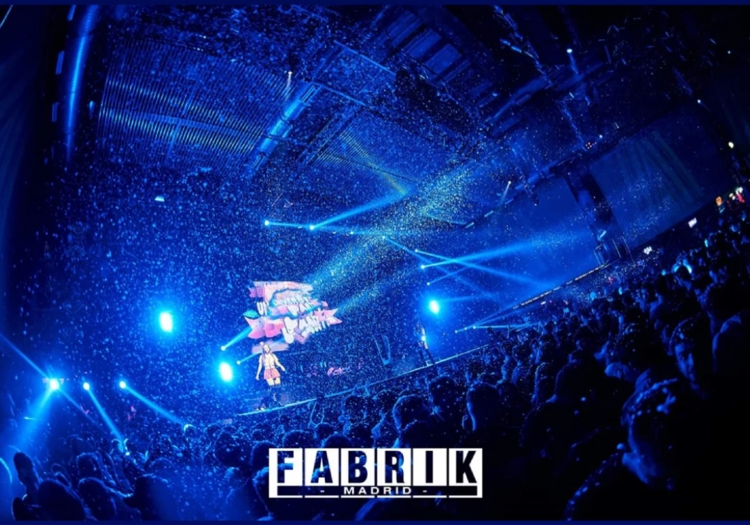 Nieve artificial en un evento de Fabrik Madrid